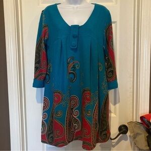 Ladies Aryeh Turquoise Dress